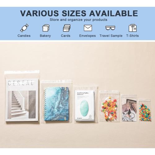 joybest 10 X 13 Inch (1000 Pcs) Clear Plastic Bags, Reclosable Zipper Poly Bags with Resealable Zip Top Lock for Clothing, T-Shirt, Travel, Storage, Packaging & Shipping
