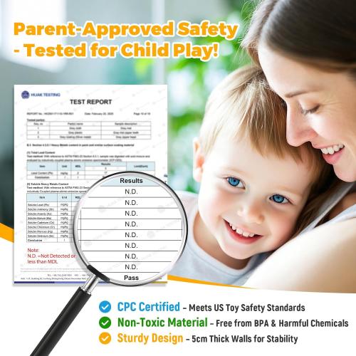 TRENDBOX Extra Large Foam Ball Pit for Toddlers, 47x14 inch Soft Baby Ball Pit with Washable Velvet Cover (Balls not Included)-Grey