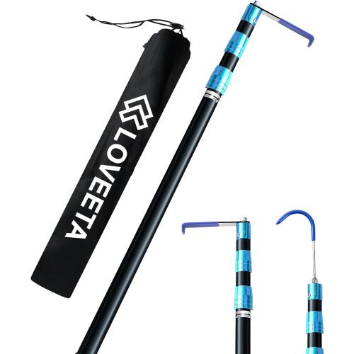 LOVEETA® 6.3 Ft Cargo Grabber Reach Retriever Tool - 2.0 New Upgraded Extendable Pickup Truck Bed Accessories, Multi-Use Truck Bed Reach Tool (Jet Black) - maybe missing pieces