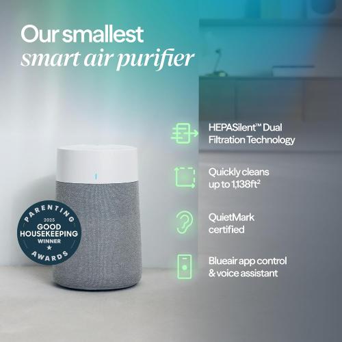 BLUEAIR Air Purifier for Small Room, Bedroom, Home, Cleans 9268 sqft in one hour, HEPASilent Air Cleaner for Pets, Allergens, Virus, Dust, Mold, Smoke - Blue Pure 511i Max