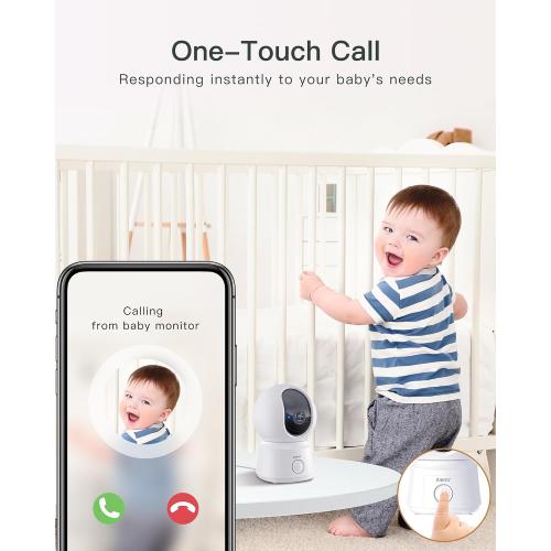 ARENTI Baby Monitor with Camera and Audio B2 Set, 2.4G WiFi with Phone App