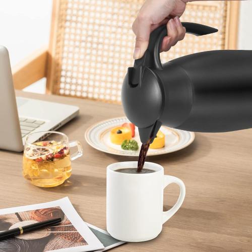 70oz Thermal Coffee Carafe Insulated Coffee Thermos, Stainless Steel Insulated Vacuum Coffee Carafes For Keeping Hot, Double Walled Insulated Vacuum Flask, Tea Water Coffee Dispenser Airpot