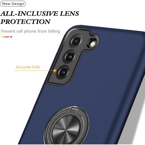 Galaxy S22 Plus Case for Samsung Galaxy S22 Plus Case Military Grade Shockproof Built-in Ring Holder Kickstand Car Mount Armor Heavy Duty Protective Case for Galaxy S22  Plus Phone Case (Blue)