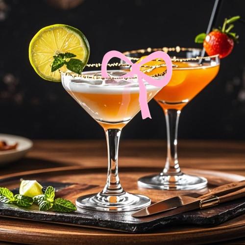 ABOOFAN 20pcs Acrylic Bow Wine Glass Charms Coquette Bow Drink Tags Bowknot Drink Markers for Birthday Party Decorations