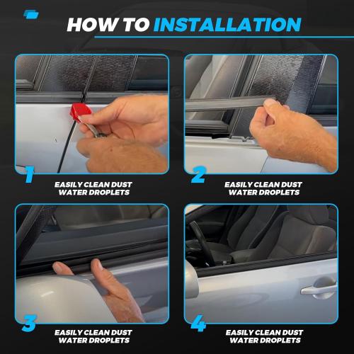 Chrome Window Weather Stripping For Honda Civic 2012 2013 2014 2015, For Honda Civic Window Trim Molding, 72450-TR0-A01 72410-TR0-A01 72950-TR0-A01 72910-TR0-A01