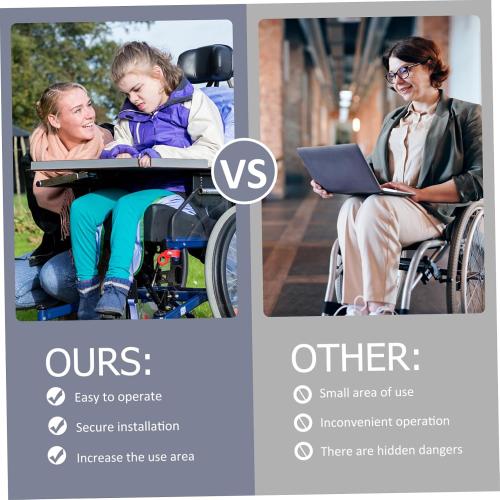 Detachable Wheelchair Tray Table with Cup Holder Portable Accessory for Adults Ideal for Eating Reading and Everyday Use Compatible with Most Wheelchairs