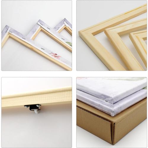 sechars - 4 Piece Modern Canvas Painting Wall Art Birds Red Cardinal on Snowy Branch Pictures Print for Living Room Decor Winter Landscape Poster Christmas Gift Gallery Wrap Ready to Hang