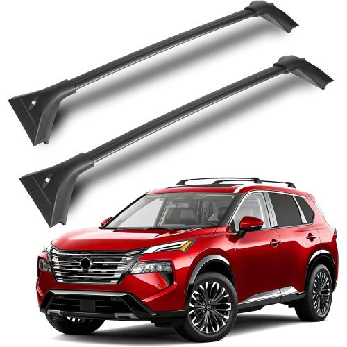 300Lbs Roof Rack Cross Bars Fit for 2021-2026 Nissan Rogue SV/SL/Platinum with Flush Roof Rails, Heavy-Duty Aluminum Crossbars, Sunroof Compatible, Easy Installation Cargo Accessories
