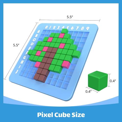 STEM Toys Pixel Art Kit for Kids - Arts and Crafts Gift for Boys & Girls 5