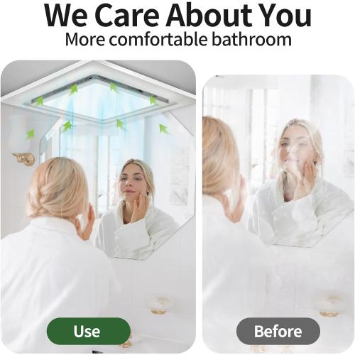 TEPU 9.8Inch Grille Bathroom Exhaust Fan with Light 110 CFM, Housing 8 x 8, Duct 4Inch, 1.0 Sone Quiet Bathroom Exhaust Fan with 6500K 1200LM LED Light, for Bathrooms, Laundry Room, Shower Area