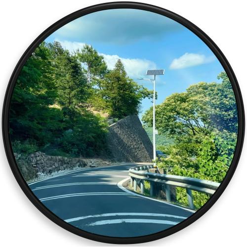 24 Unbreakable Convex Traffic Mirror – Vision up to 35FT, Lightweight PC, Ideal for Driveways, Garages, Warehouses, and more Indoor/Outdoor Use