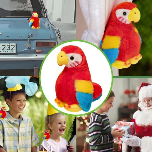 4.7 Inch Parrot Plush Shoulder Magnet Stuffed Animal Toys Cute Plushies for Boys Girls Kids