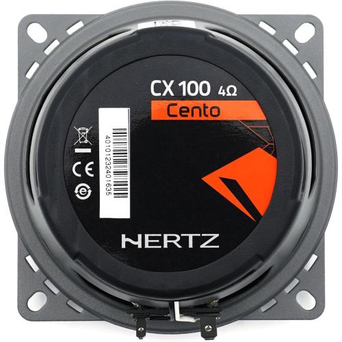 Black HERTZ Cento Series CX100 4 Two-Way Coaxial Speakers - Pair