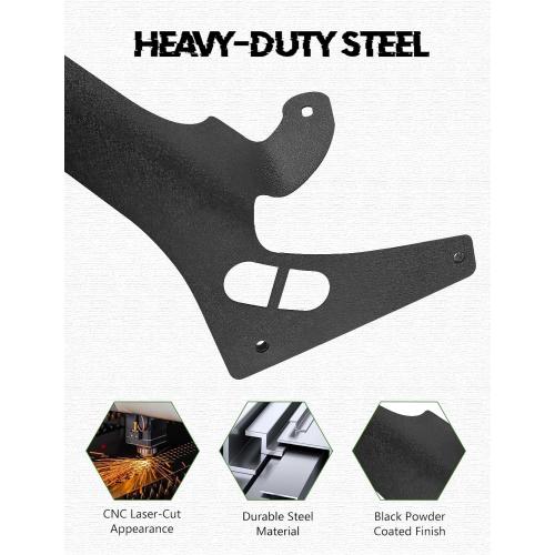 for JL 52 Inch Light Bar Mount Upper Windshield Frame Mounting Bracket Steel 52 Inch 300W Light Bar Mount Compatible with Jeep Wrangler JL & Gladiator JT 2018-2021, Black Powder Coated