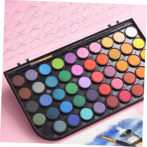 COHEALI Color Portable Watercolor Set Multi-function Gouache Paint Kit for Travel Art and Outdoor Sketching for Beginners and Professionals