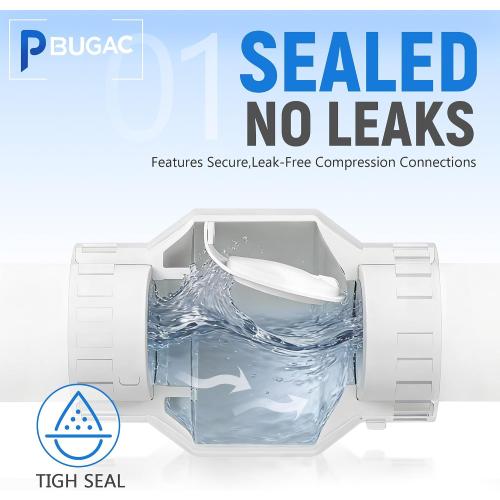 2 Inch PVC Check Valve, Socket x Socket