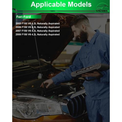 Fuel Injectors for:-Ford F150 V6 4.2L Naturally Aspirated 2005 2006 2007 2008 Set of 8 Replacement OE# FJ869, 800-1905N, 8001905N, CM-5105, CM5105, 5L3Z9F593AA, 5C3Z9F593AA