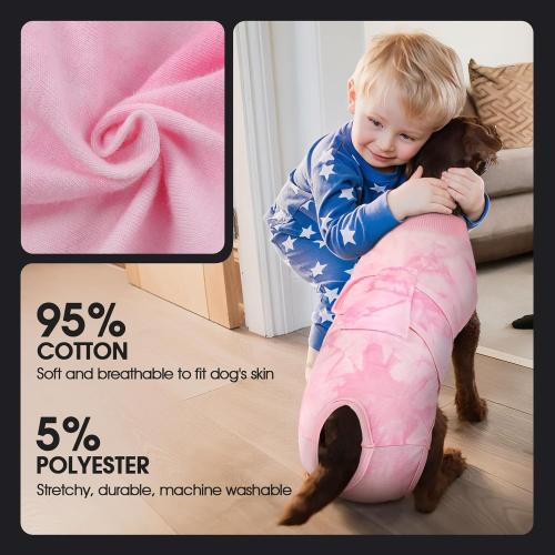FUAMEY Surgery Suit for Dogs Female After Spayed, Soft Onesie for Surgery