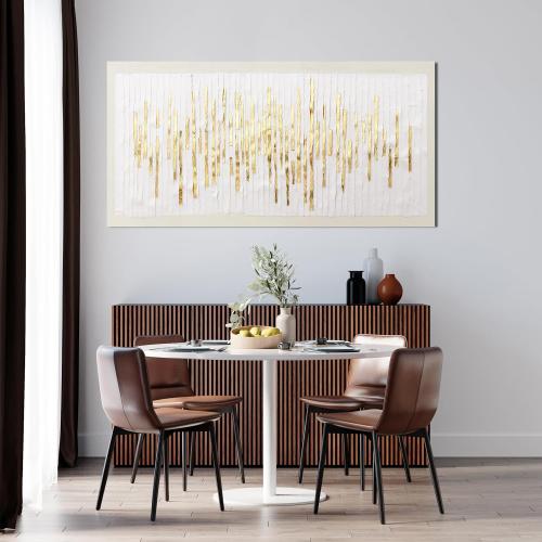 Canvas Wall Art Decor Modern Wall Decor For Living Room Gold Abstract Wall Art White Textured Wall Art Abstract Art Artwork for Walls Canvas Prints Art Work For Home Office Wall Decor