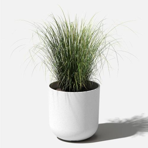 Color White mason series kona planter
