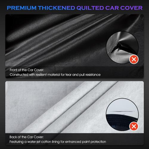 Car Cover Custom Fit for Toyota RAV4 1996-2025,Honda CRV 1997-2025, 6 Layers Truck Cover Waterproof All Weather for Automobiles,Outdoor Full Exterior Cover,Rain, Sun, Wind Protection,Black ‼️USED ‼️has mild dust and trash‼️