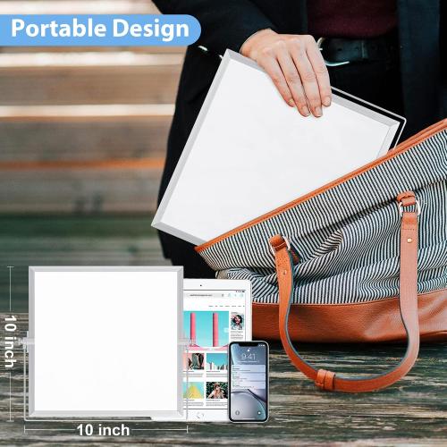 ARCOBIS Small WhiteBoard with Stand 10 X 10, Magnetic Double-Sided Dry Erase White Board Easel for Desk Students Home Office