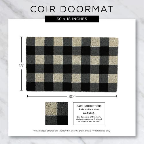 DII Natural Coir Doormat Outdoor Welcome Mat, 17x29, Sunflower