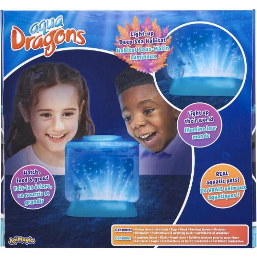Animagic Aqua Dragons Light-Up Deep Sea Habitat | Build an Aquatic Ecosystem, Watch Prehistoric Pets Hatch & Grow Science Kit | Ages 6  (Packaging may vary)
