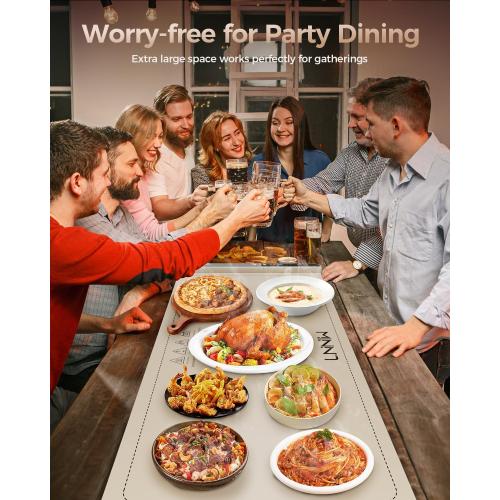 Extra Large Food Warming Mat, 36x15 Inch Electric Heating Tray for Parties, Buffets, and Family Gatherings