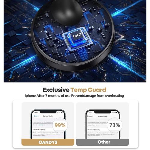 Magnetic Wireless Charger iPhone Stand 15W Fast Mag-Safe Charger for iPhone 16/16 Pro/16 Plus/16 Pro Max/15/14/13/12 Series Apple Magnet Wireless Charging Station/Pad for AirPods