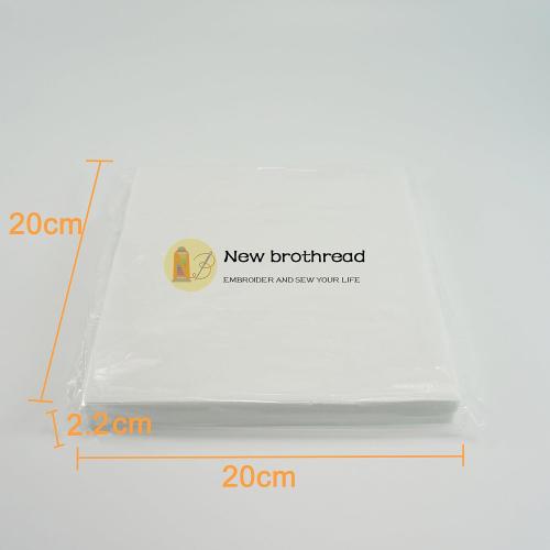 New Brothread Tear Away Machine Embroidery Stabilizer Backing 8x8 - 100 Precut Sheets - Medium Weight 1.8 oz- Fits 4x4 and 6x6 Hoops