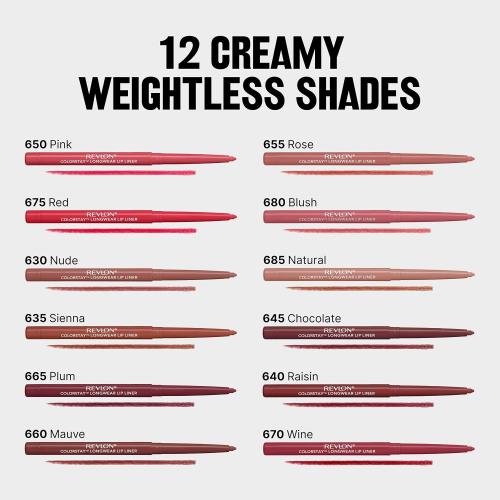 Revlon ColorStay Longwear Lip Liner, 630 Nude, 0.01 oz