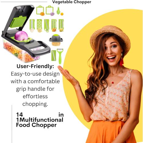 Vegetable Chopper, Spiralizer, Slicer, Food Chopper, Onion Chopper, Kitchen Gadgets Household Kitchen Gadgets Vegetable Cutter Silk Kitchen Gadgets - Home Essentials - Kitchen Accessories