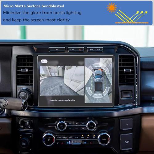 for 2023 2024 2025 Ford Super Duty F250 F350 F450 Tempered Glass Screen Protector 12 Touchscreen SuperDuty F-250 F-350 F-450 Anti Glare (Matte)