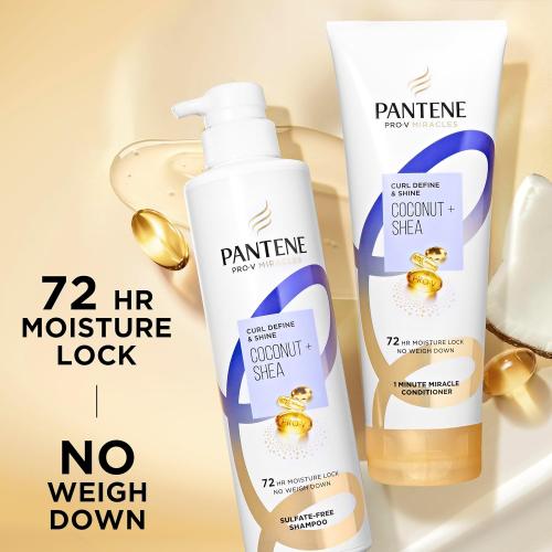 Pantene Pro-V Miracles Curl Define & Shine Coconut   Shea 1 Minute Miracle Conditioner 10.9 FL OZ