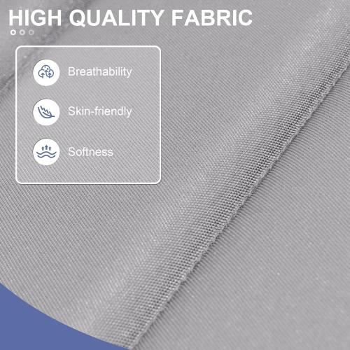 Crestlive Products Chaise Lounge Cushion Outdoor Set of 2, Waterproof Foldable Pool Lounge Chair Cushions with Straps, Lounger Cushions for Outdoor Furniture, Patio, 71''Lx21''W (Light Gray)