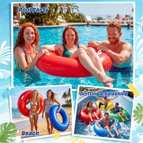 4 Pack Inflatable Pool Floats for Adult ‼️missing yellow and blue‼️