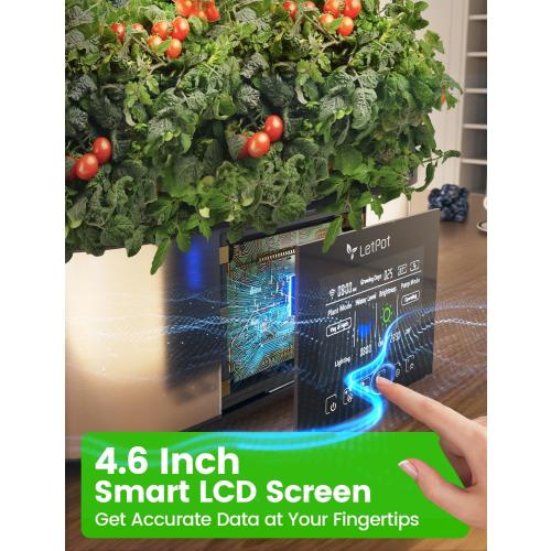 LetPot LPH-Max Hydroponics Growing System Kit, 21 Pods APP & WiFi Automatic Controlled Smart Indoor Garden with 36W LED Grow Light, Auto Drip Irrigation Kits, Self-Managed Nurturing & Watering
