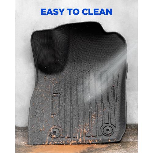 Custom Fit 4 Pcs Floor Mats for Dodge Durango 2011-2015 - All-Weather Rubber Mats & Liners, Heavy Duty Car Interior Protection for SUV, Weather-Resistant & Easy to Clean