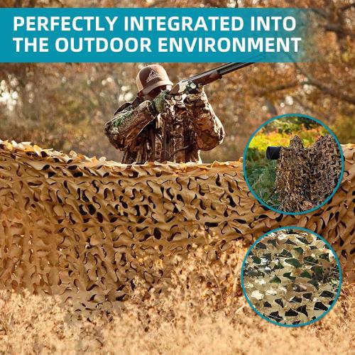 Camo Netting Hunting Camouflage Accessories - Camouflage Party Decorations，Camping Ghillie Netting, Sunshade Camo Mesh & Hunting Blind Deer Stand