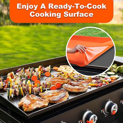 Size 36 NancyL 36 Inch Silicone Griddle Cover for Blackstone, Full-Wrap 36 Griddle Mat Protective Grill for Blackstone Protector Accessories Kit, Protect from Rust, Rodents, Insects, Debris