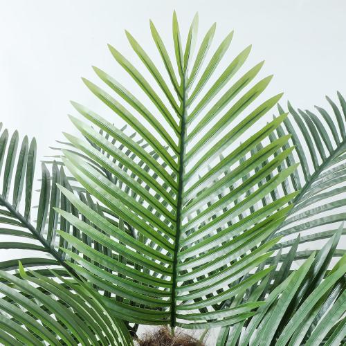 10ft Tall UV Resistant Faux Palm Tree, 120in Artificial Palm Tree Indoor Outdoor with Real Bark and Realistic Leaves and for Home House Office Living Room Yard Patio.