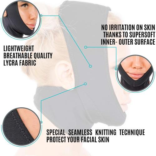invera Chin Compression Garment After Liposuction Surgery, Neck Cover Strap Bandage