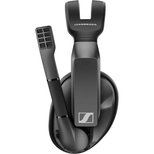 Sennheiser GSP 370 Over-Ear Wireless Gaming Headset, Low-Latency Bluetooth,Noise-Cancelling Mic, Flip-to-Mute, Audio Presets - PC, Mac, Windows, and PS4 Compatible - Black