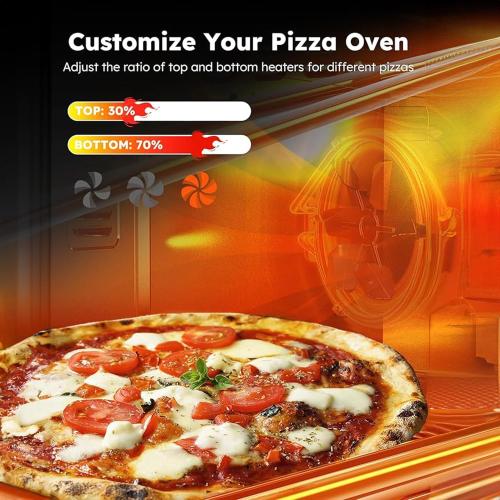 Nuwave Bravo Air Fryer Toaster Smart Oven, 10-in-1 Countertop Convection, 1800 Watts, 21-Qt Capacity, 50°-450°F Temp Controls, Top and Bottom Heater Adjustments 0%-100%, PFAS Free, Stainless Steel