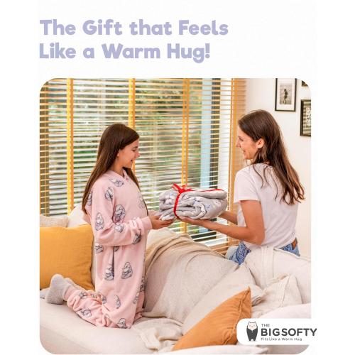 The Big Softy Adult Onesies for Women, Fleece Onesie PJs for Women, Teens, Funny Adult Onesie Pajamas, Cute One Piece Pajamas