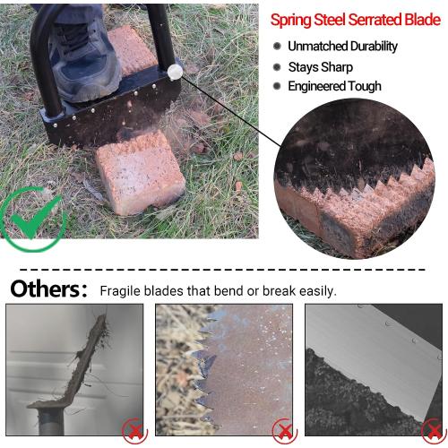 Edger Lawn Tool 41in Border Edger with Tempered Spring Steel Blade