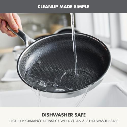GreenPan Spectra 11 Piece Cookware Set,Hybrid Tri-Ply Stainless Steel, PFAS-Free Ceramic Nonstick Textured Cooking Surface,Induction Pots & Pans with Lids, Dishwasher Safe,Oven & Broiler Temp to 850˚F