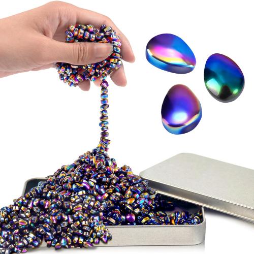 Magnetic Fidget Toy For Teen Boys Adult, Christmas Stocking Stuffers Gift 500pcs Sensory Autism ADHD Office Desk Stress Anxiety Relief Weak Magnet Beads Balls Stones Ferrite Putty Cool Gadget Metal