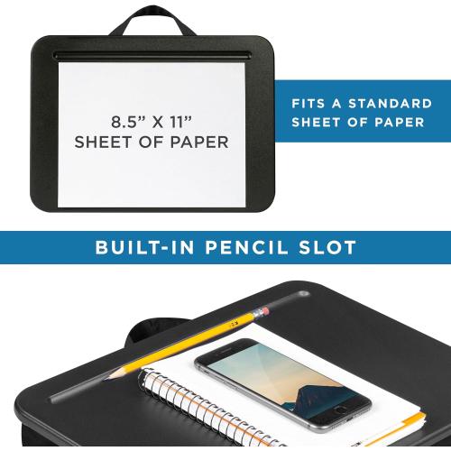 LAPGEAR Compact Lap Desk - Fits up to 15 Inch Laptops - Black - Style No. 43108